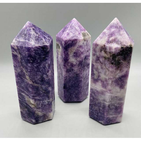 Lepidolite obelisk